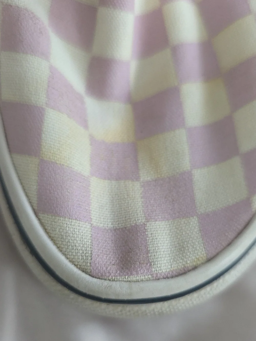 Vans Slip-On Checkerboard in Lavender & Cream